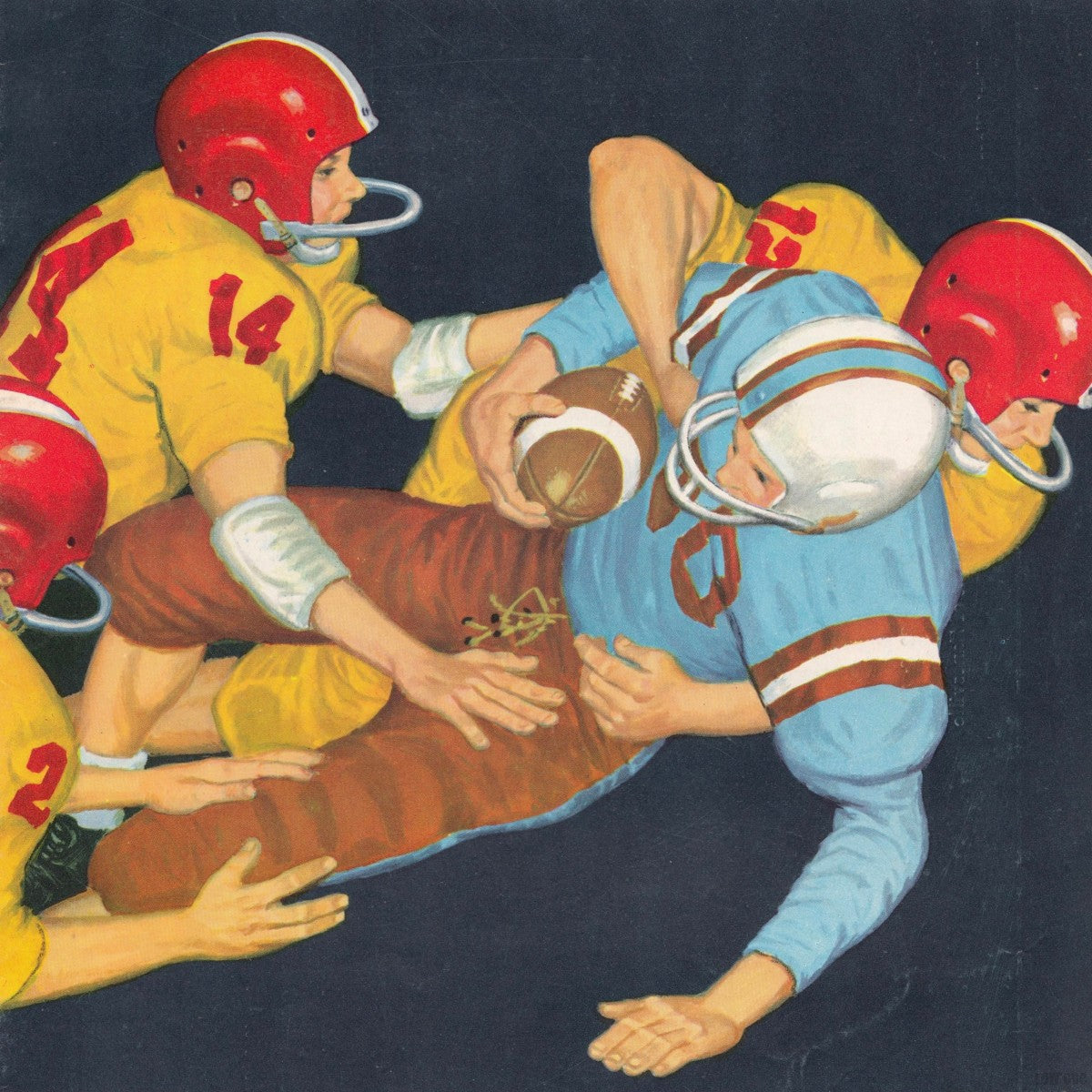 1959 Vintage Football Art