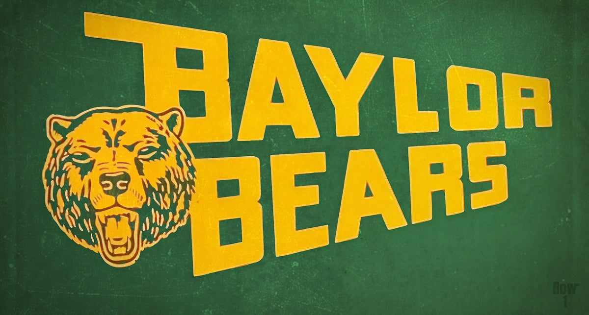 Baylor Bear Throwback Art
