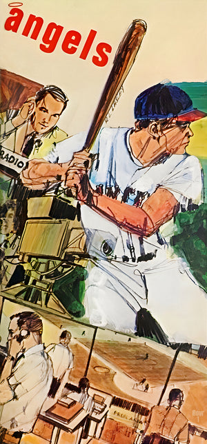 1970 California Angels Art by Richard Lasley
