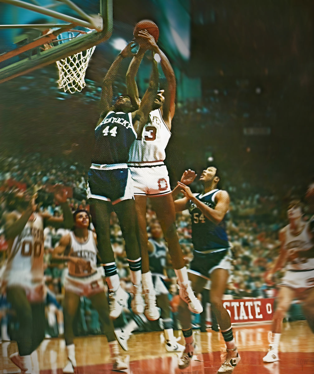 1981 Kentucky  vs. Ohio State Basketball Art by Row One Brand