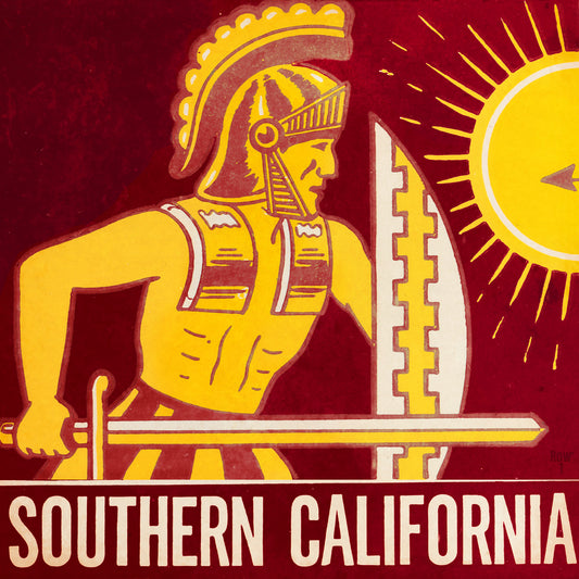 Vintage Southern California Football Ticket Remix