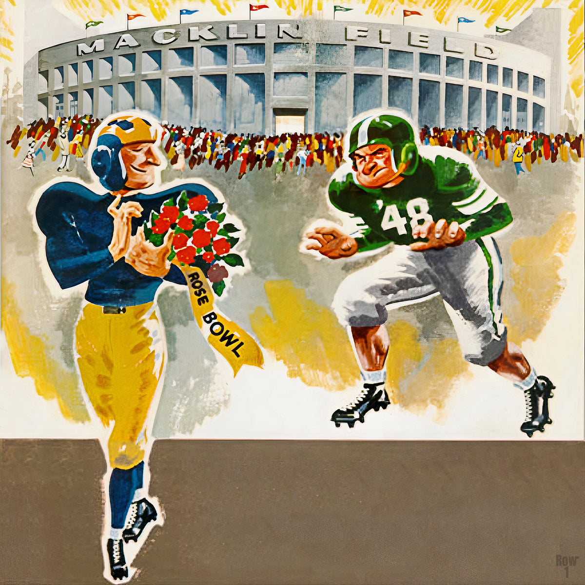 Michigan State Macklin Field Cartoon Art