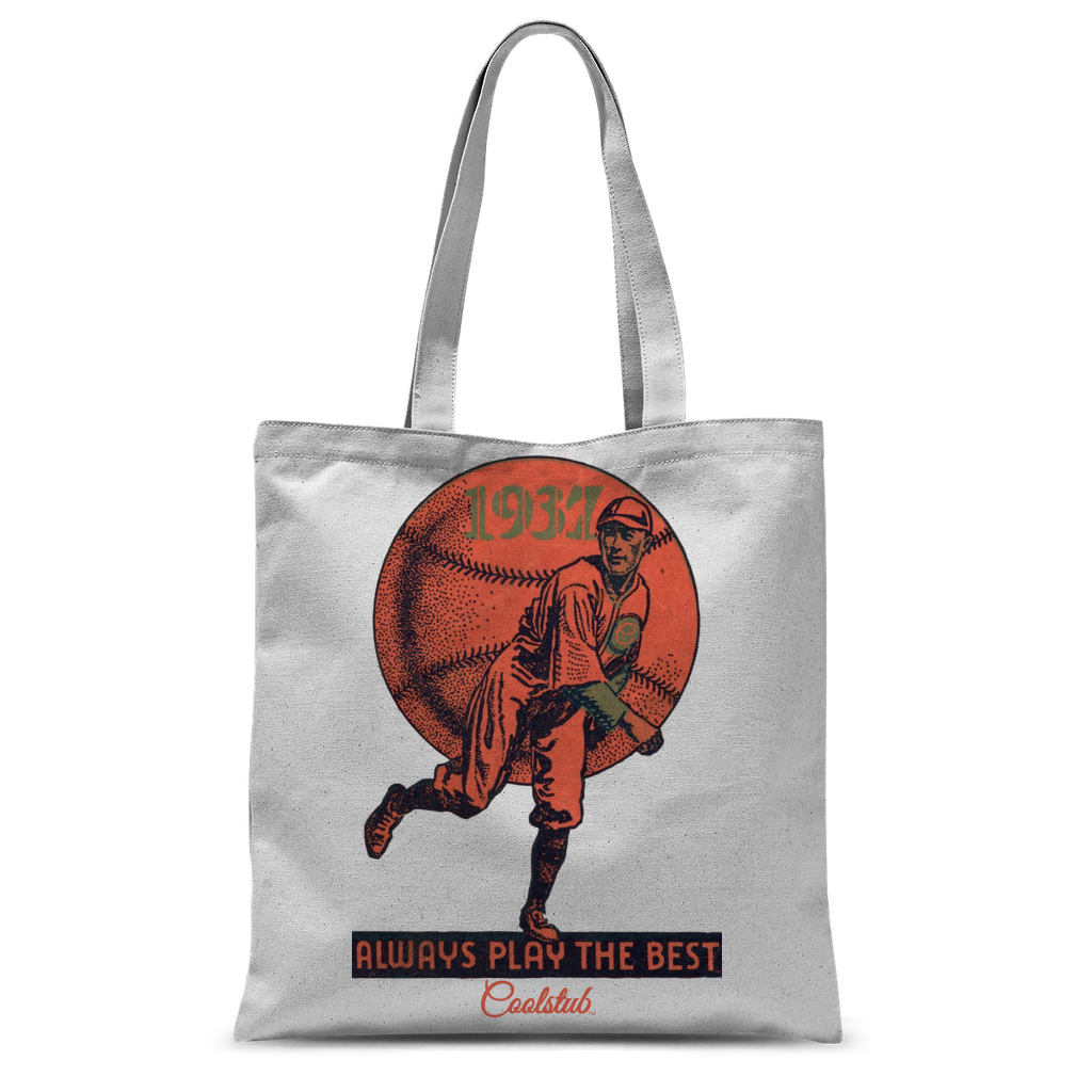 Coolstub™ 1937 Always Play The Best Vintage Classic Sublimation Tote Bag