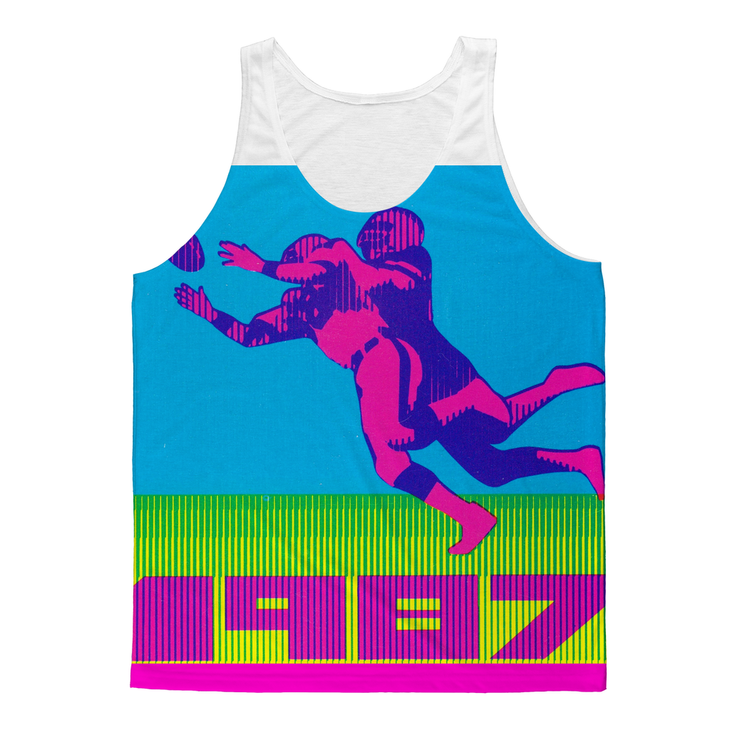 1987 Football Row 1 Classic Sublimation Adult Tank Top