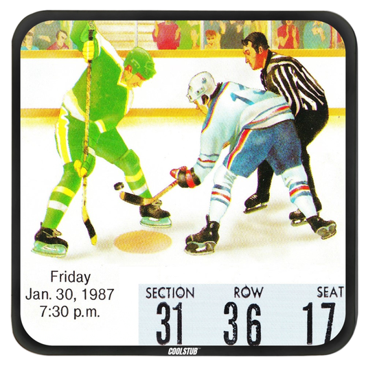 '87 Face-Off Drink Coasters