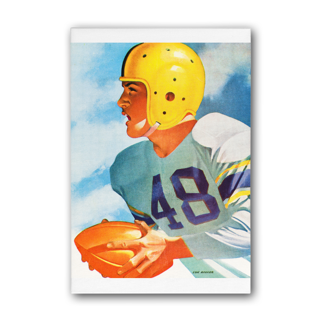 1948 Football Row 1 Premium Stretched Canvas