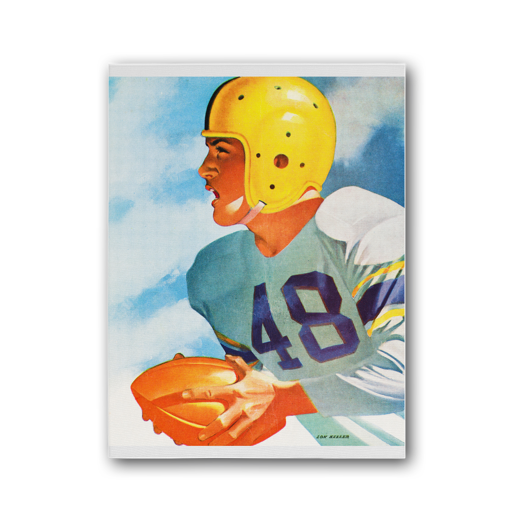 1948 Football Row 1 Premium Stretched Canvas