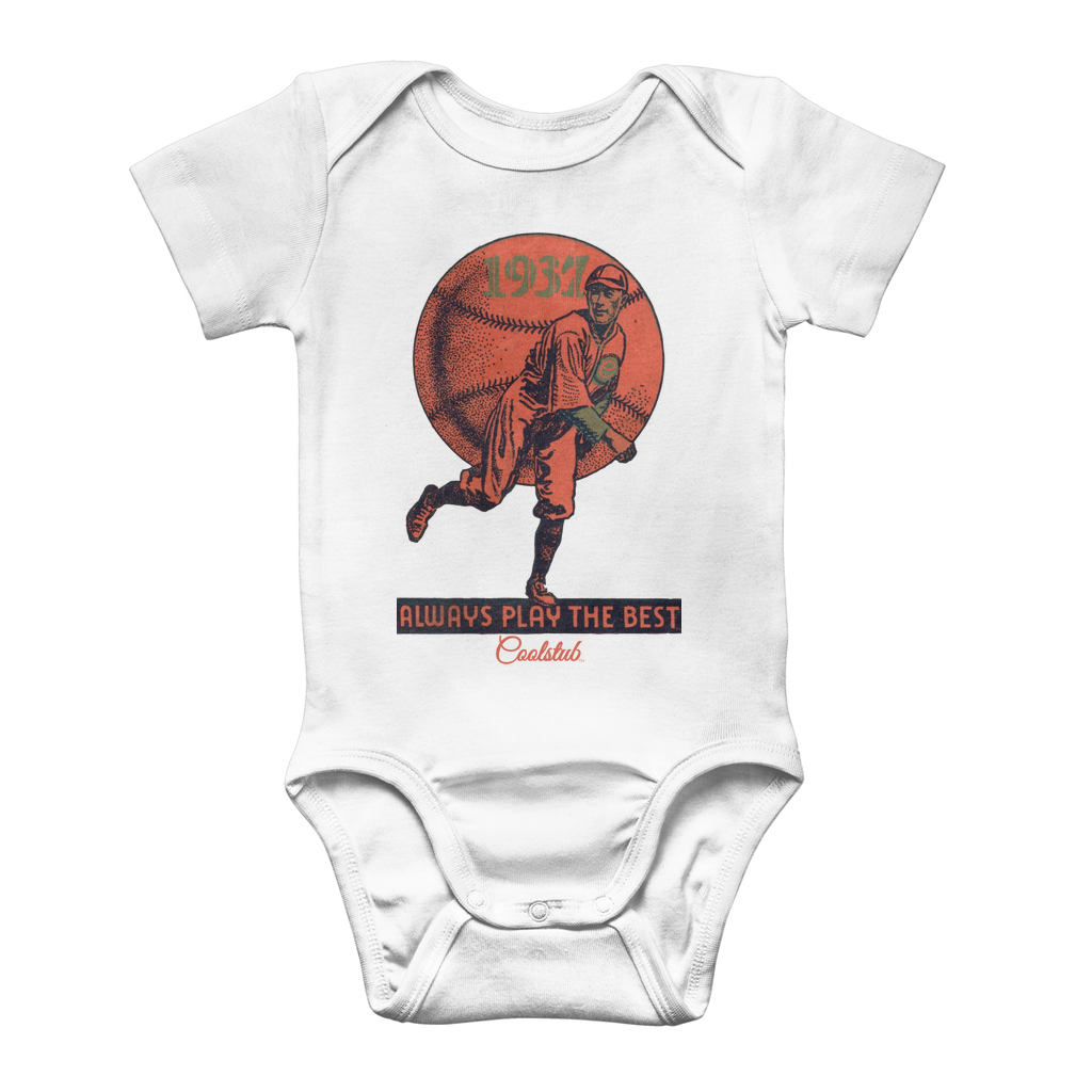 Coolstub™ 1937 Always Play The Best Vintage Classic Baby Onesie Bodysuit