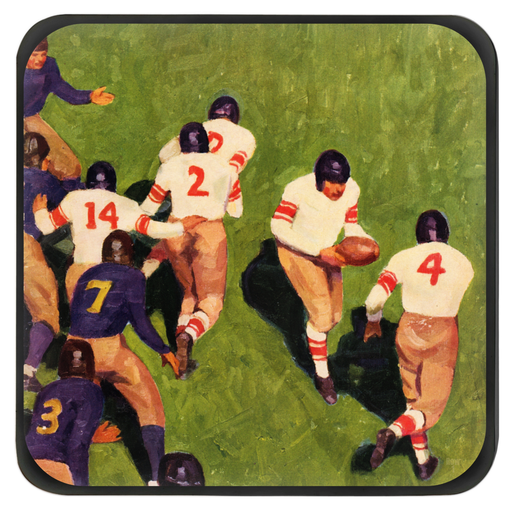 1927 Football Handoff Coaster Set