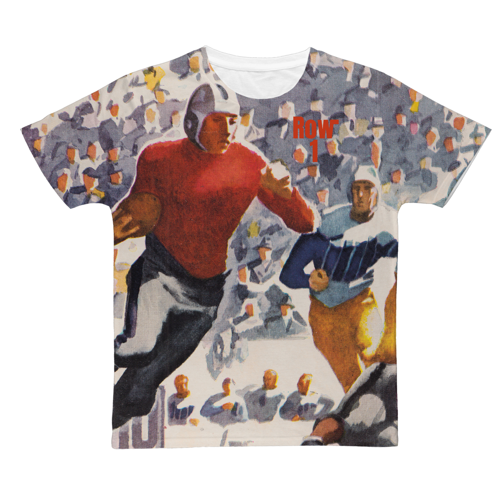 1937 Football Row 1 Classic Sublimation Adult T-Shirt