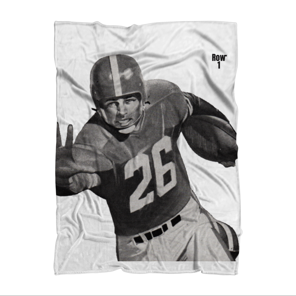 Row 1 Vintage Football Player Jersey #26 Premium Sublimation Adult Blanket