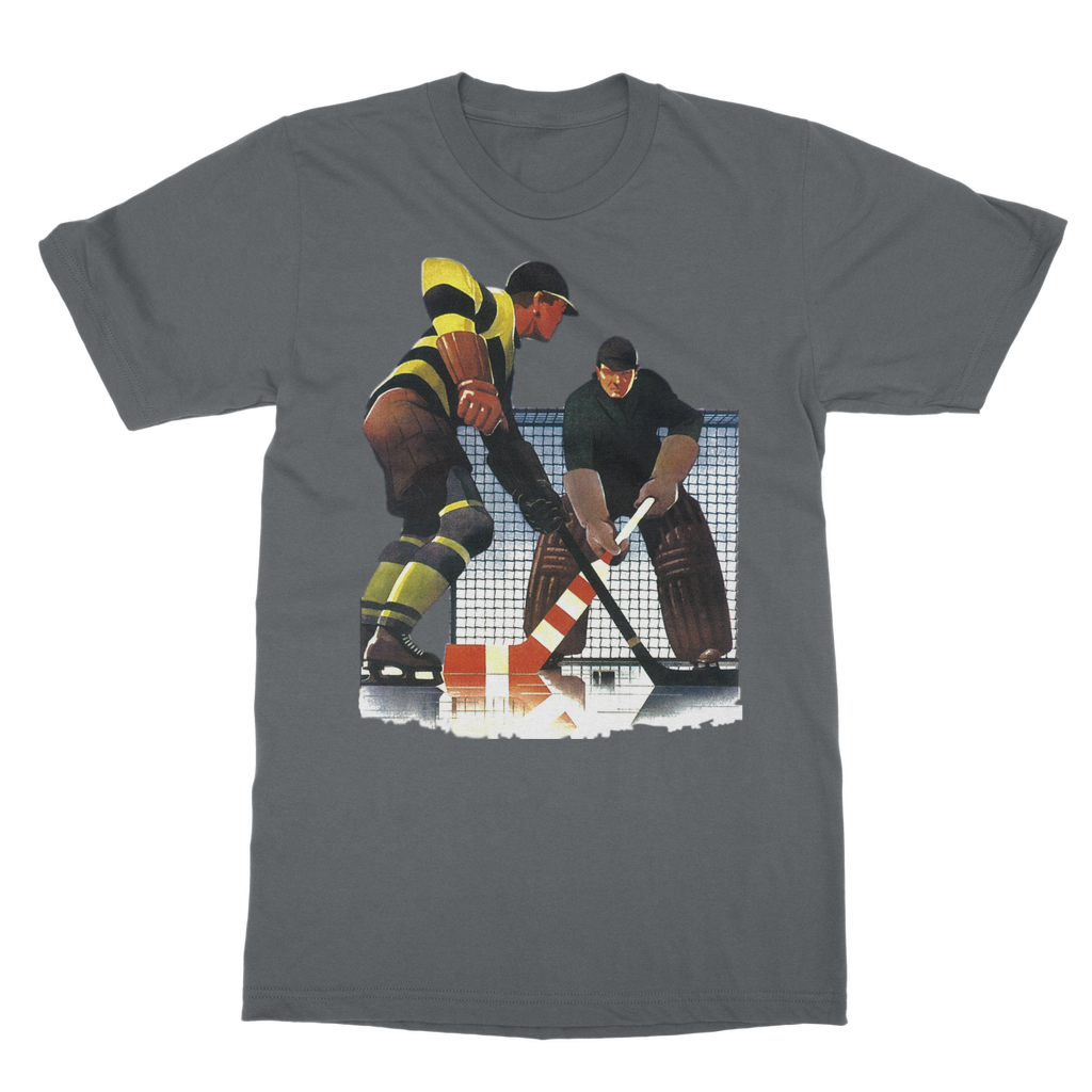 Coolstub™ Vintage Hockey Goalie Art Classic Adult T-Shirt