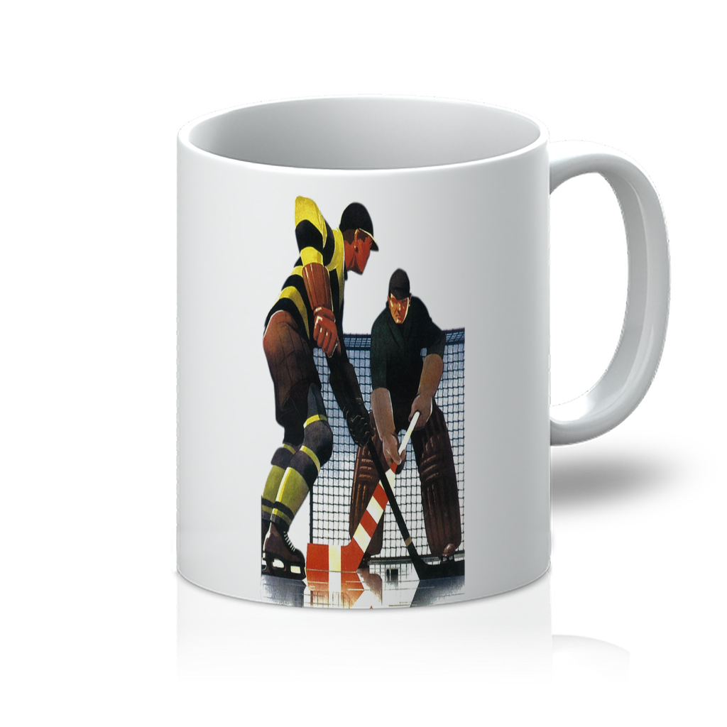 Coolstub™ Vintage Hockey Goalie Art 11oz Mug