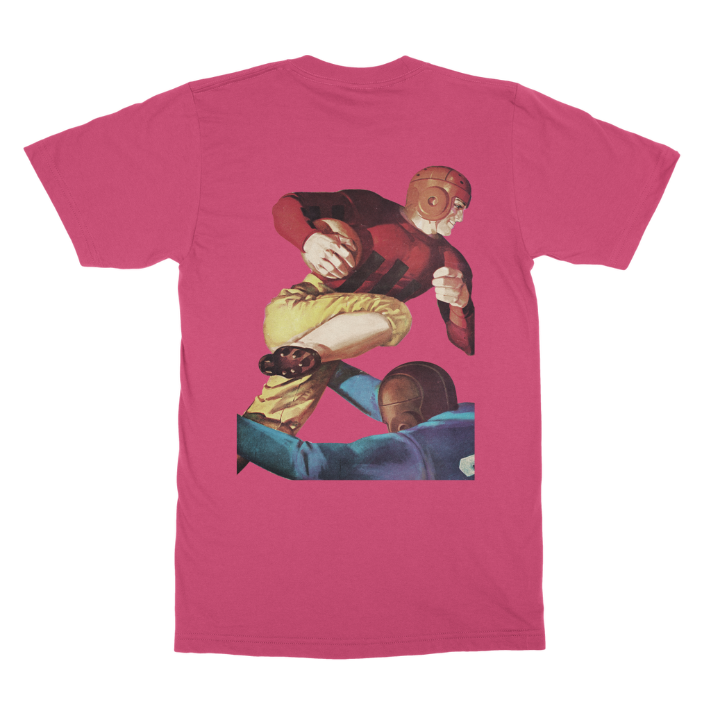 1938 Football Row 1 Faded Classic Adult T-Shirt Back Print
