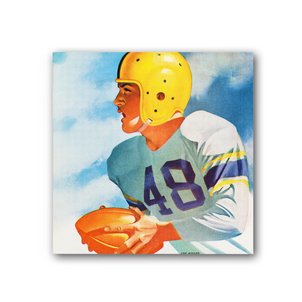 1948 Football Row 1 Premium Stretched Canvas