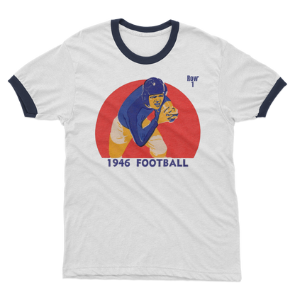 1946 Football Row 1 Adult Ringer T-Shirt