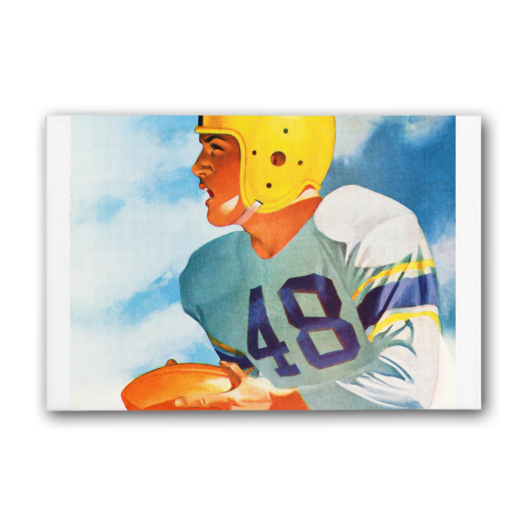 1948 Football Row 1 Premium Stretched Canvas