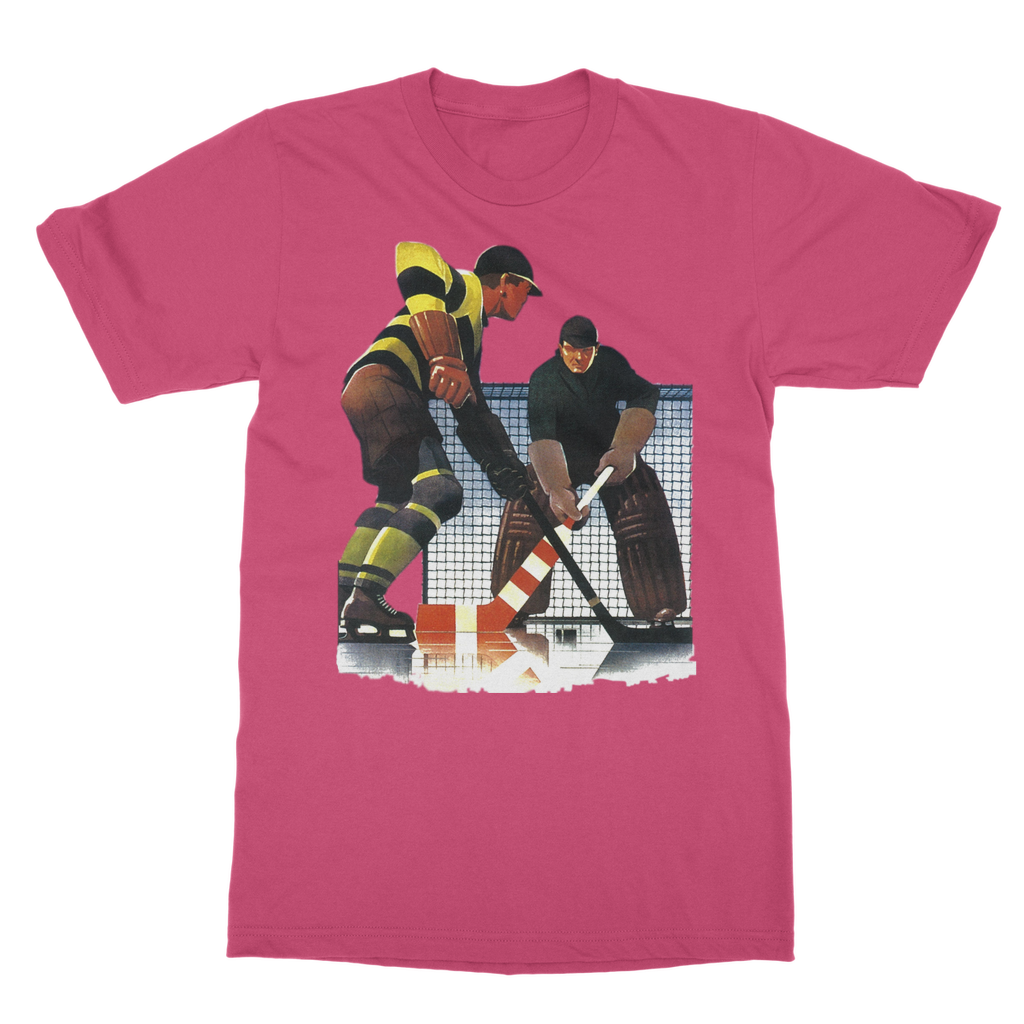 Coolstub™ Vintage Hockey Goalie Art Classic Adult T-Shirt