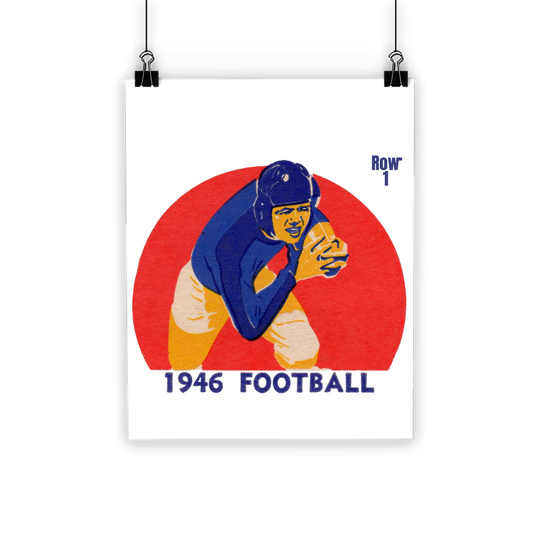 1946 Football Row 1 Classic Poster