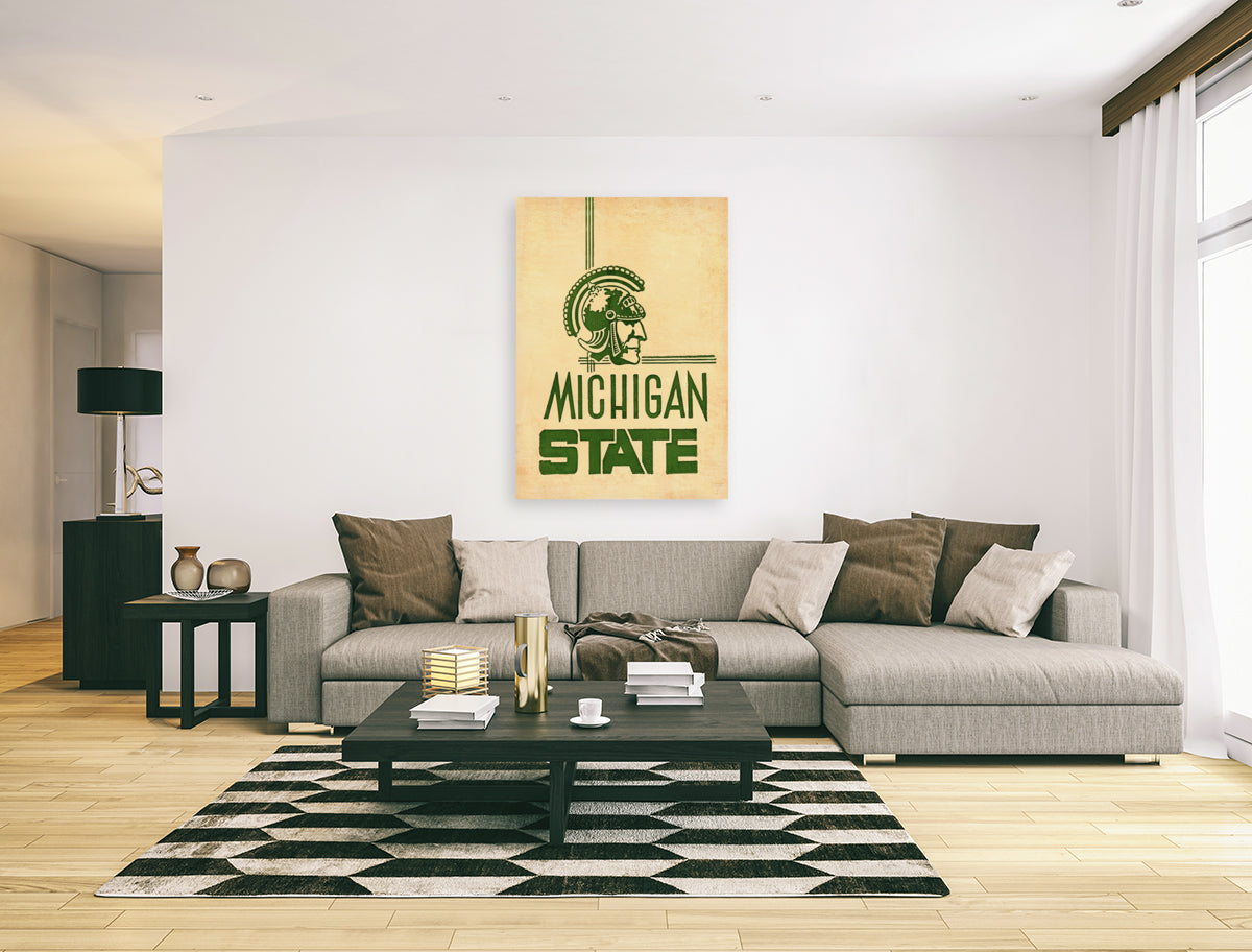 Vintage Michigan State Spartans Art from Row One Brand