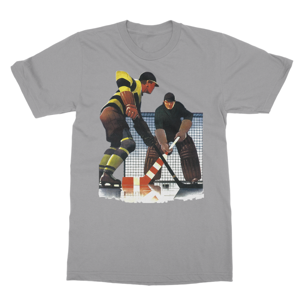 Coolstub™ Vintage Hockey Goalie Art Classic Adult T-Shirt