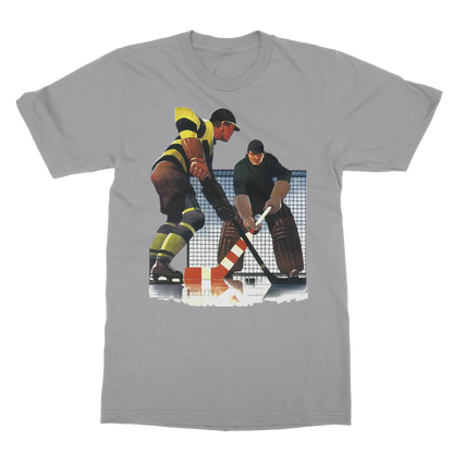 Coolstub™ Vintage Hockey Goalie Art Classic Adult T-Shirt