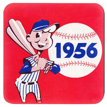 1956 Baseball Art Drink Coasters Coasters