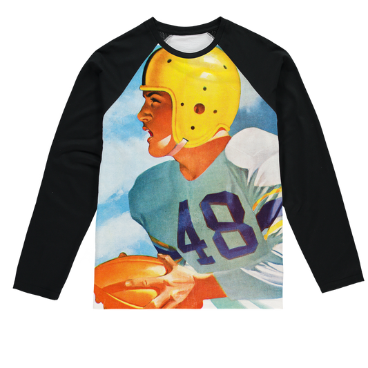 1948 Football Row 1 Sublimation Baseball Long Sleeve T-Shirt