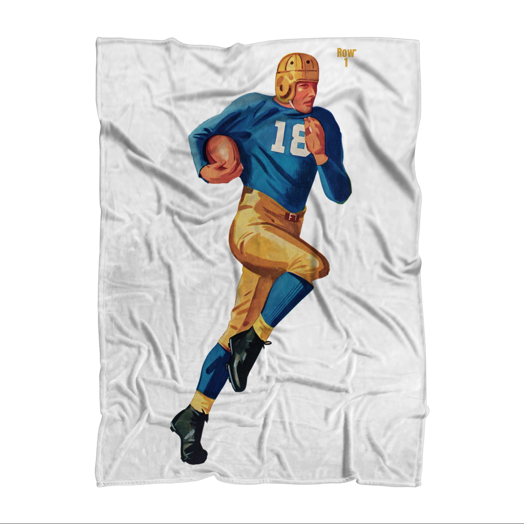 1942 Football Row 1 Sublimation Throw Blanket