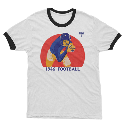 1946 Football Row 1 Adult Ringer T-Shirt