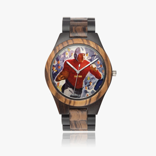 Vintage Football Wooden Watch