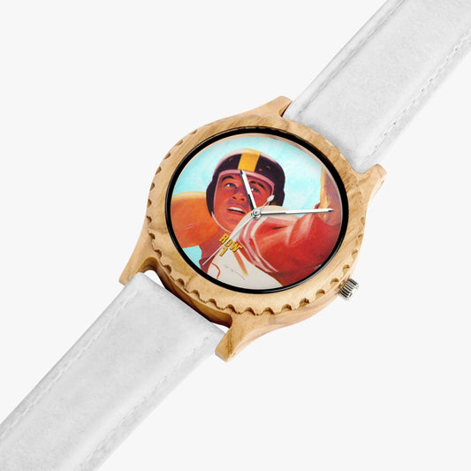 1946 vintage football art watch with white band