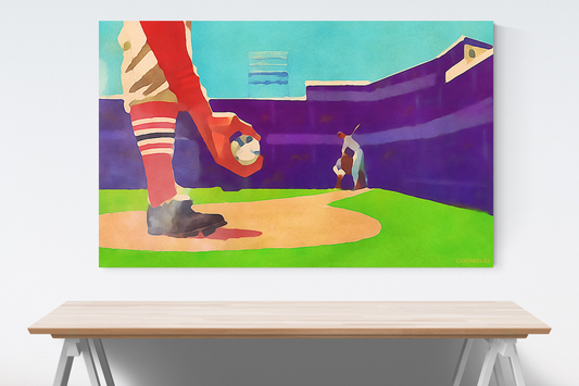 Coolstub™ "First Pitch" Luxury Canvas Baseball Art