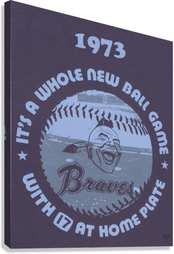 1973 Atlanta Braves TV Ad Giclée Stretched Canvas Print
