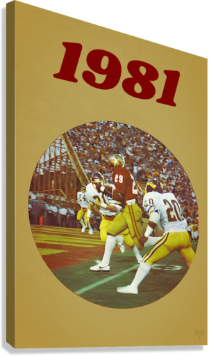 1981 Florida State Seminoles Football Giclée Stretched Canvas Print