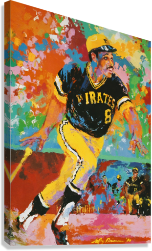 Willie Stargell Baseball Art Giclée Stretched Canvas Print