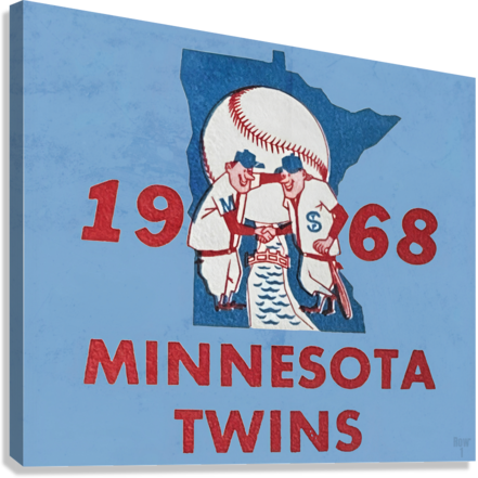 Minnesota Twins Vintage Giclée Stretched Canvas Print
