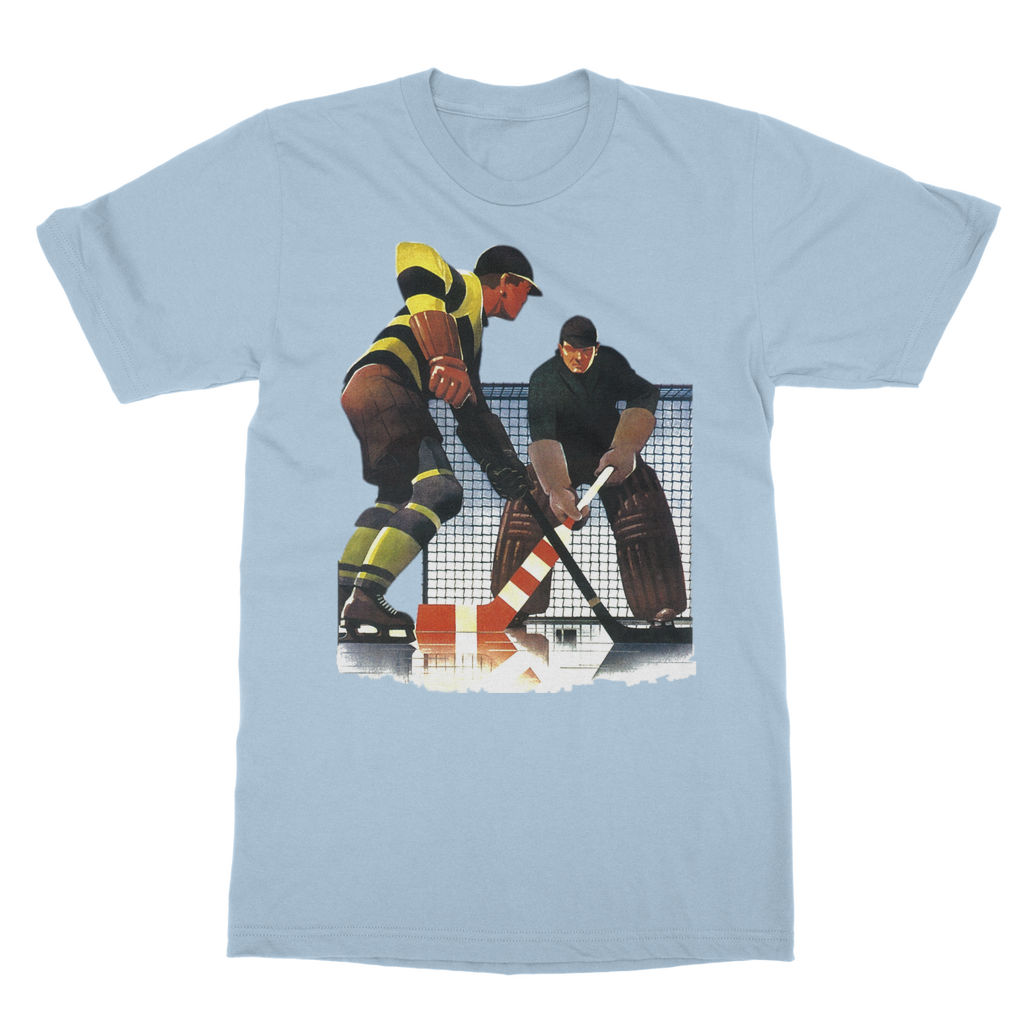 Coolstub™ Vintage Hockey Goalie Art Classic Adult T-Shirt