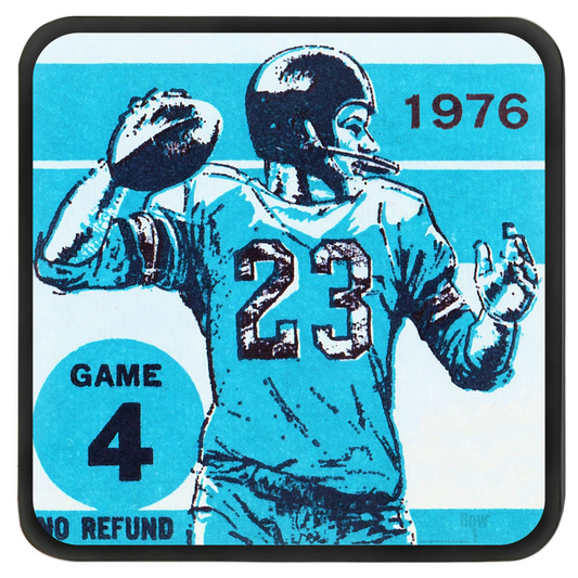 1976 Football Ticket Drink Coasters