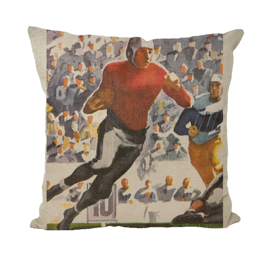 1937 Football Row 1 Throw Pillow with Insert