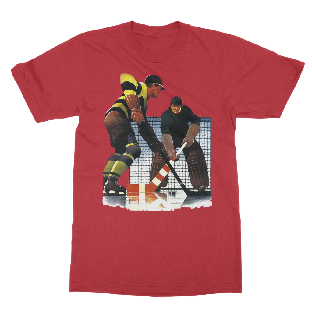 Coolstub™ Vintage Hockey Goalie Art Classic Adult T-Shirt