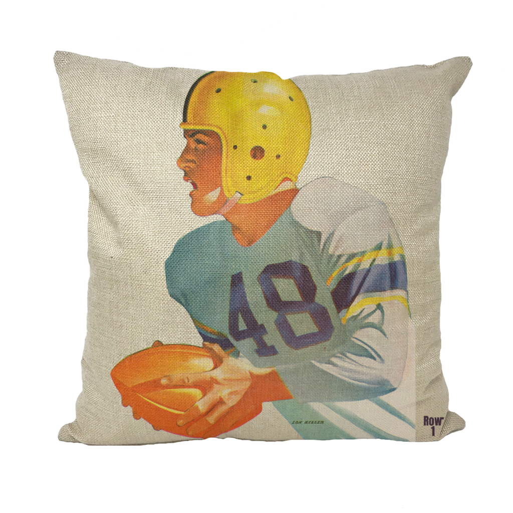 1948 Football Row 1 Throw Pillow with Insert