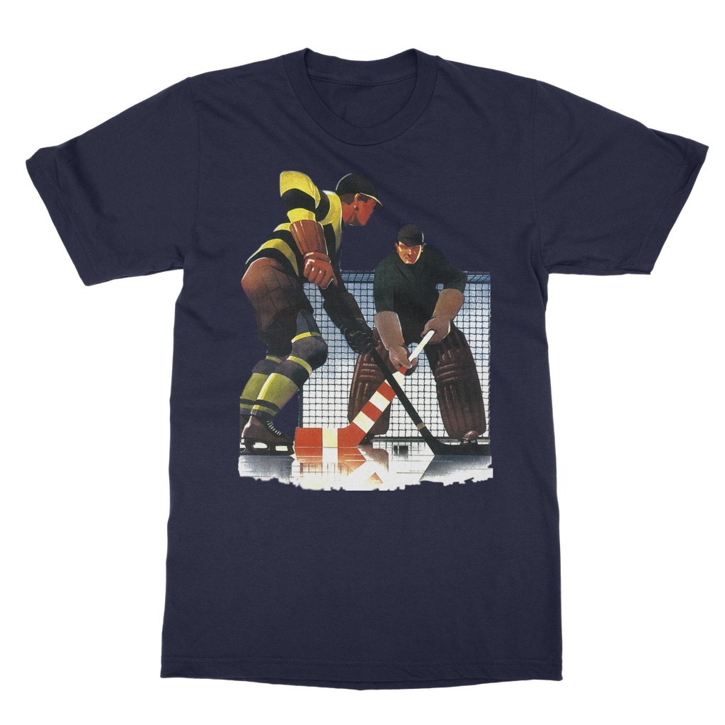 Coolstub™ Vintage Hockey Goalie Art Classic Adult T-Shirt