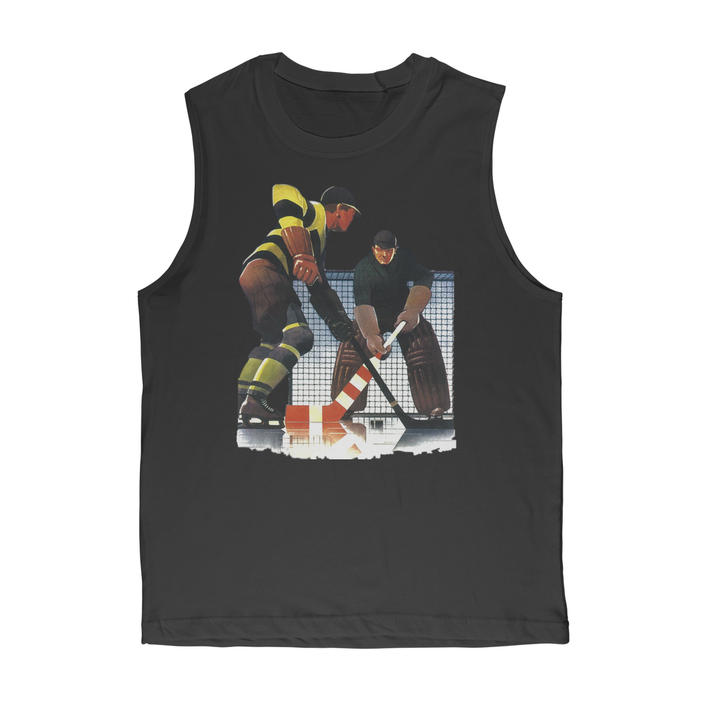 Coolstub™ Vintage Hockey Goalie Art Classic Adult Muscle Top