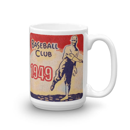 1949 Baseball Art White Glossy Mug by Coolstub™