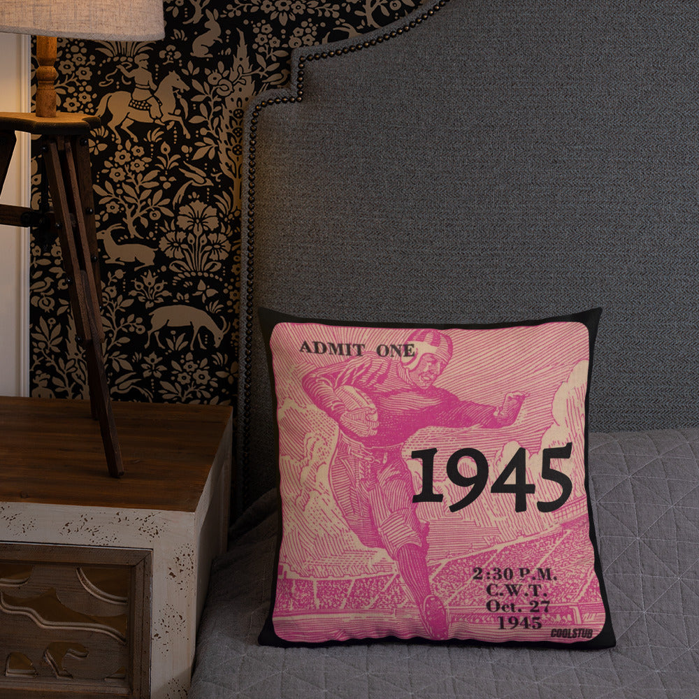 1945 Football Ticket Premium Pillow