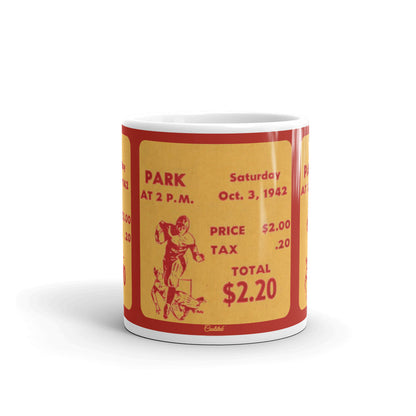 1942 Football Ticket Stub Mug