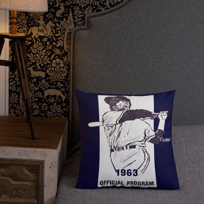1963 Baseball Program All-Over Print Premium Pillow Case w/ stuffing