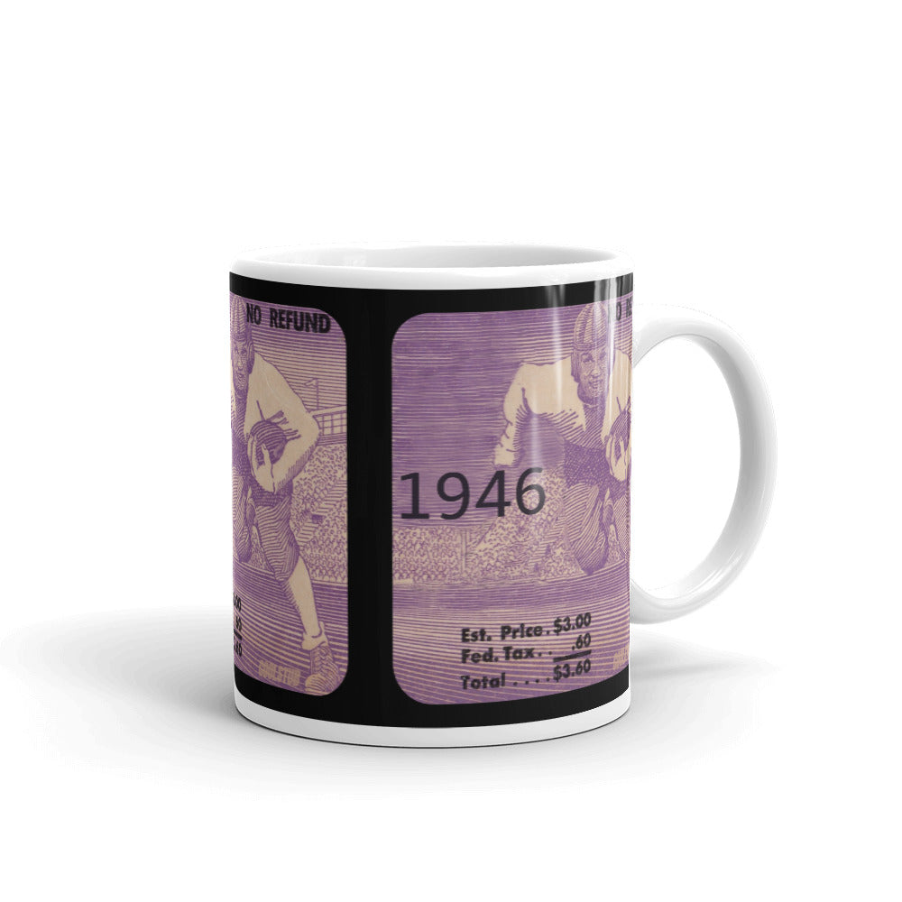 1946 Football Ticket Stub Mug