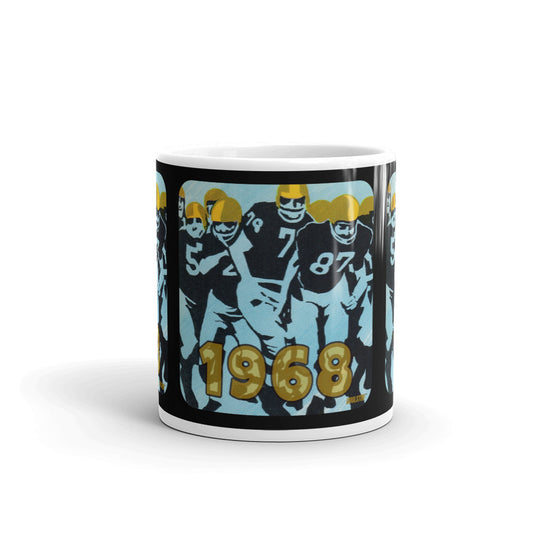 1968 Football Art Mug